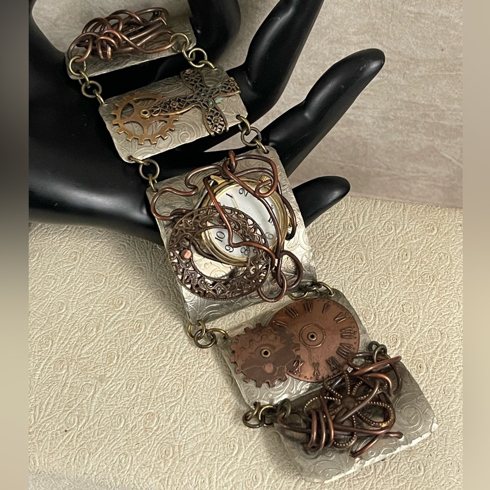 Handmade Steampunk Gear Bracelet